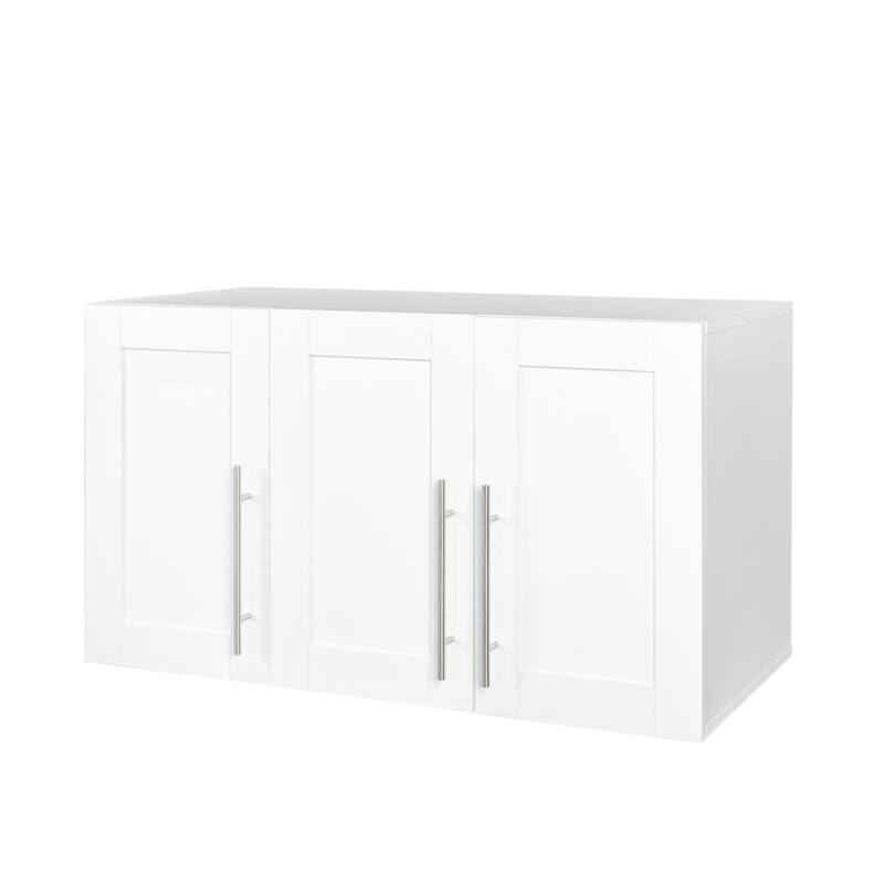 GDF Studio -Jess Modern Stackable Wall Mounted Storage Cabinet with Adjustable Shelves
