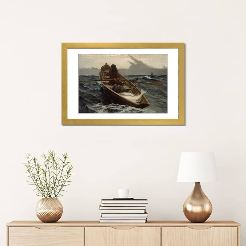 iCanvas "The Fog Warning" by Winslow Homer