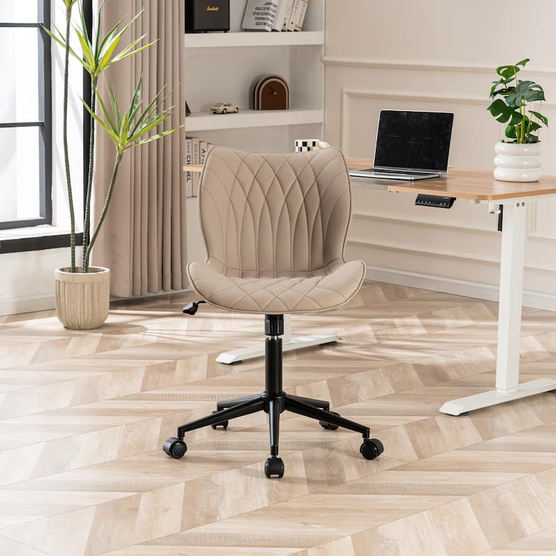 Swivel Armless Desk Chair Office Chairs Makeup Vanity Chair