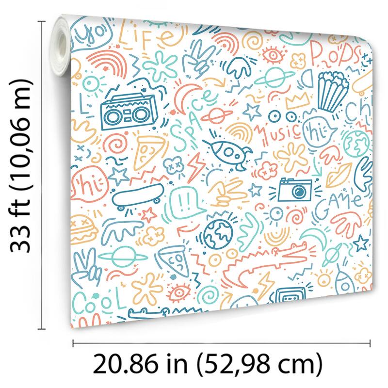 Veer Decor Doodle Wallpaper