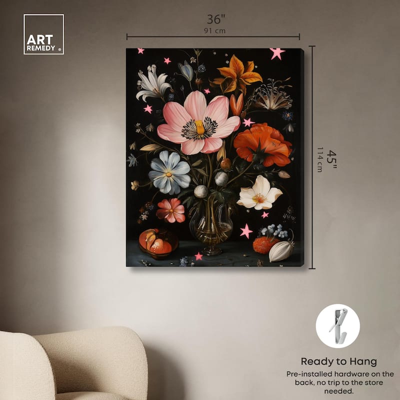 TANY's Floral Universe II Canvas by Art Remedy, Gallery Wrapped