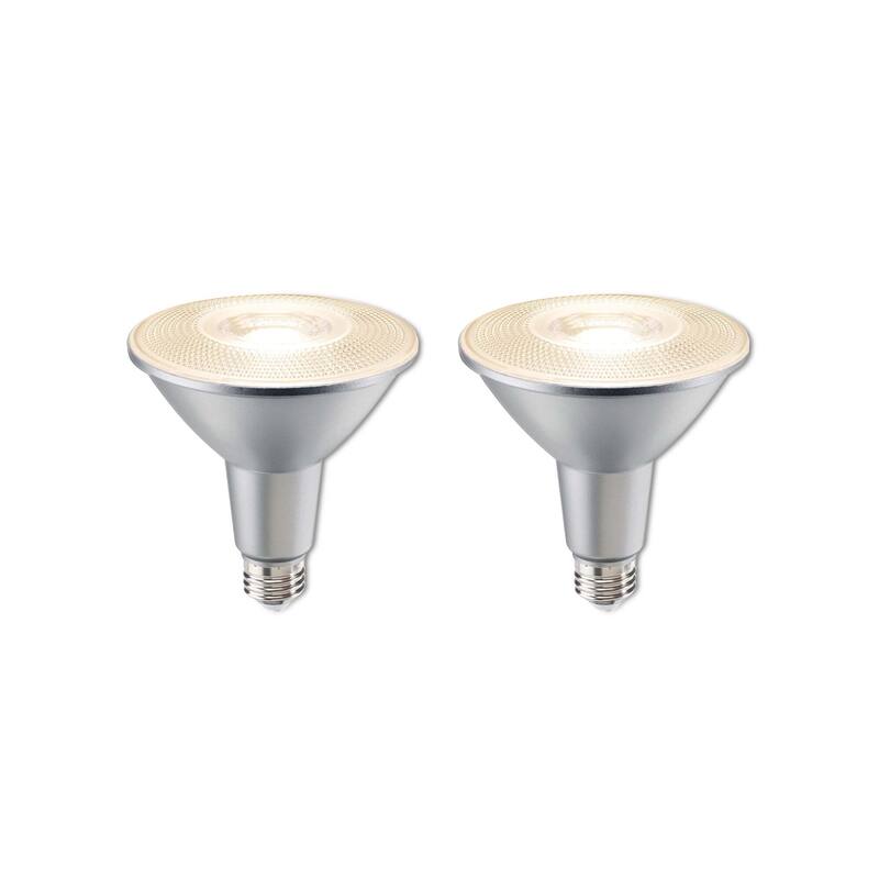 Bulbrite Pack of (2) 15 Watt Dimmable Flood PAR38 Medium (E26) LED Bulb - 1200 Lumens, 2700K, and 90 CRI