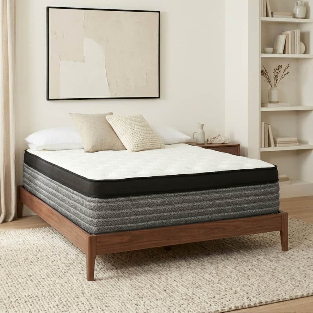 Majestic 16-Inch Medium Gel Memory Foam Hybrid Mattress in a Box