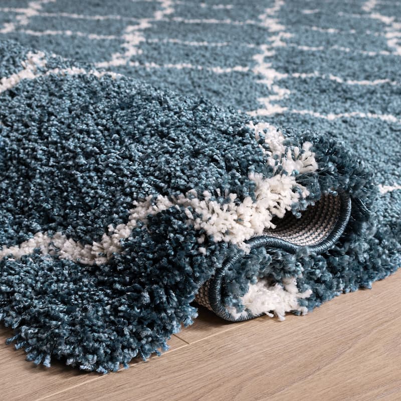 SAFAVIEH Hudson Shag Jeryl Glam Trellis 2-inch Area Rug