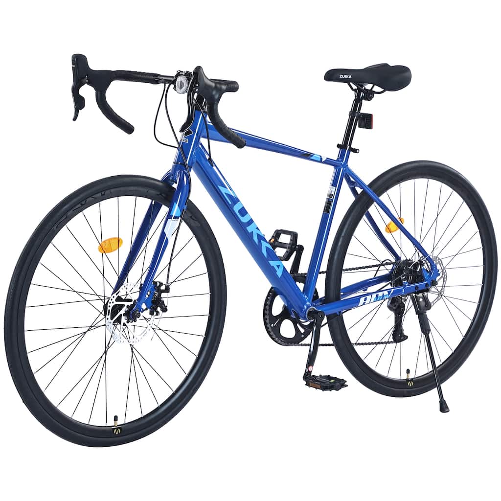 Blue Road Bike Hybrid Commuter Bike Green City Bike All-Terrain Bike