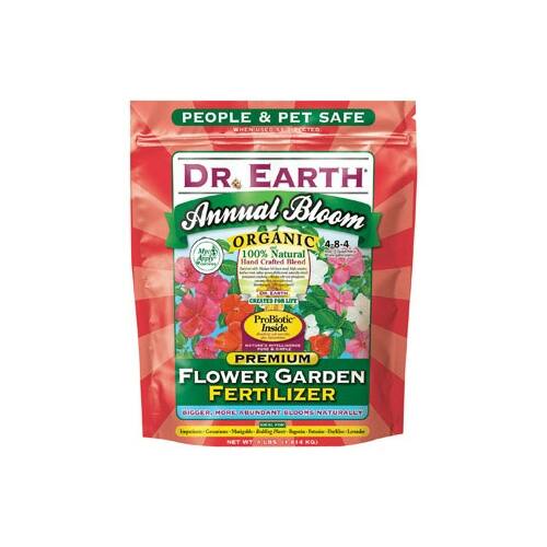 Dr. Earth 705P Annual Bloom Flower Garden Fertilizer, 4 lbs 4 Lbs