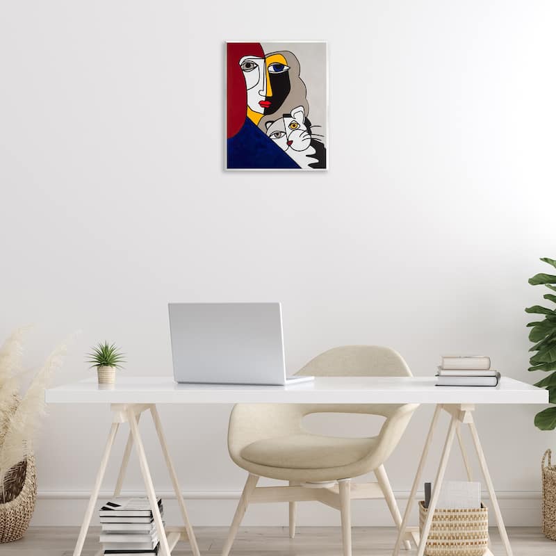 Stupell Bold Primaries Mod Portraits Wall Plaque Art Design By Ruth Fromstein
