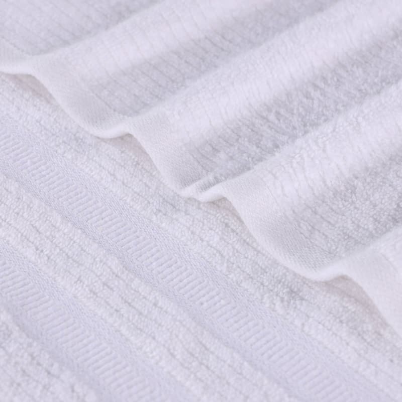 Superior Brea Zero Twist Cotton Ribbed Face Towel Washcloth Set of 12