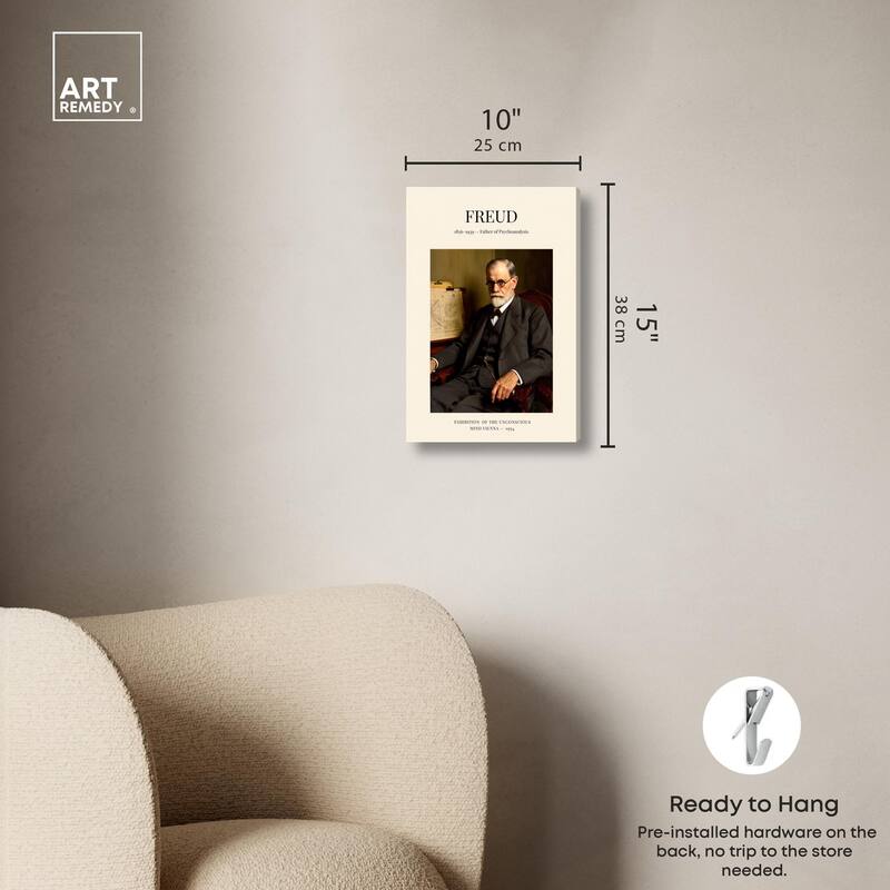 Father of Psychoanalysis Canvas by Art Remedy, Gallery Wrapped