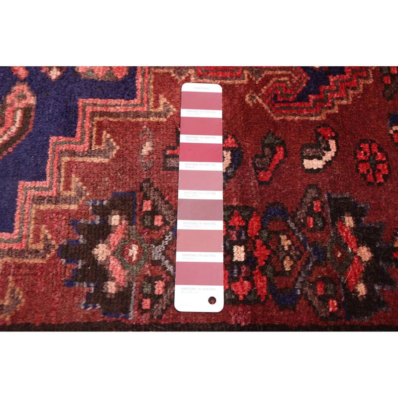 ECARPETGALLERY Hand-knotted Andelz Dark Red Wool Rug - 3'4 x 6'11