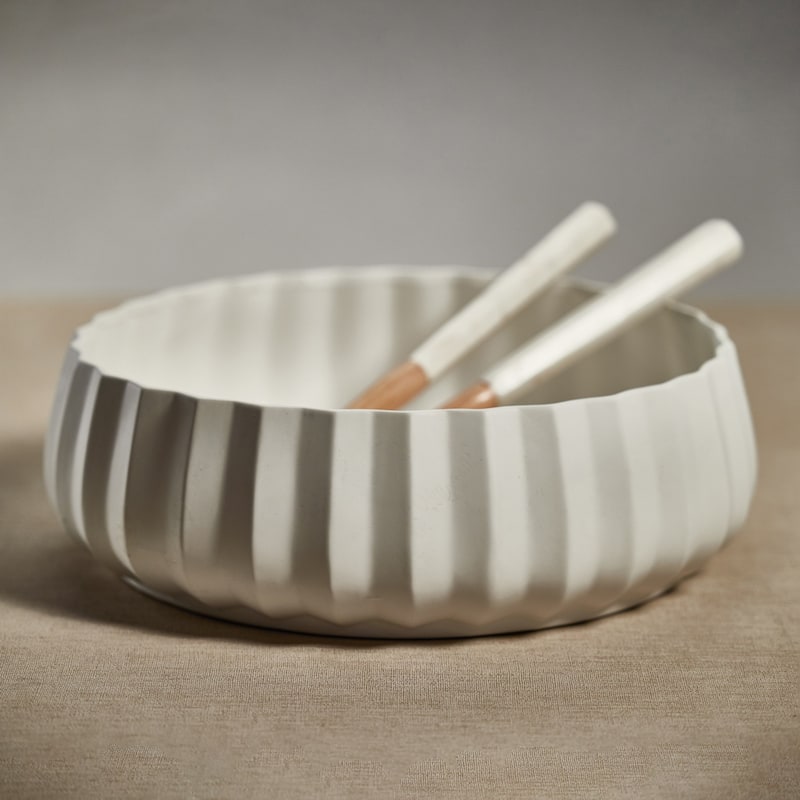 Chantria White Ceramic Bowl