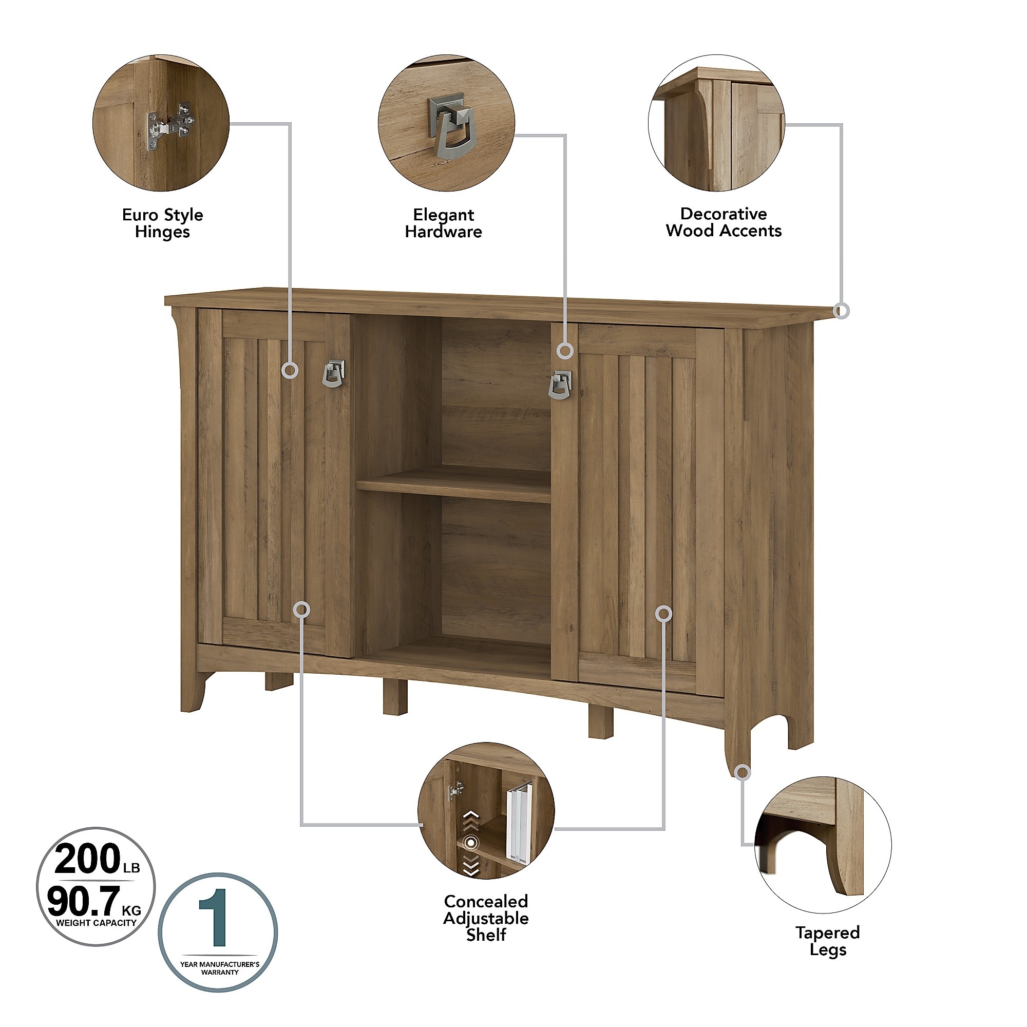 Salinas accent storage store cabinet