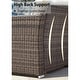 preview thumbnail 20 of 28, 3 Piece Patio Conversation Sets Outdoor Couch Patio Furniture Sectional Wicker Sofa Set