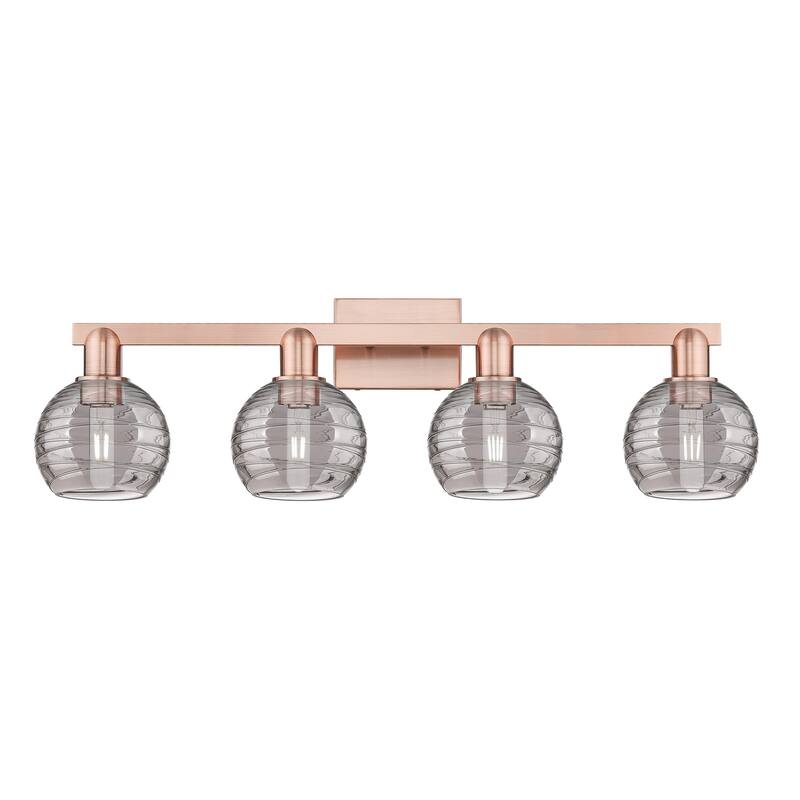 Innovations Lighting Downtown Urban - Athens Deco Swirl - 4 Light 36" Bath Vanity Light