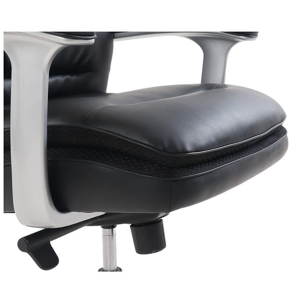 Beautyrest Black Platinum Sofil Bonded Leather Executive Chair Bed