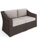 Option Tan Cushions/Brown Frame