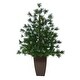 preview thumbnail 1 of 3, 40" Artificial Christmas Tree in Bronze Metal Planter
