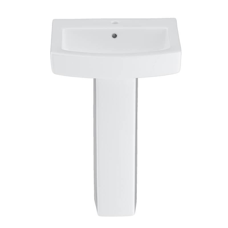 26'' Tall Pedestal Bathroom Sink with Overflow Bed Bath & Beyond