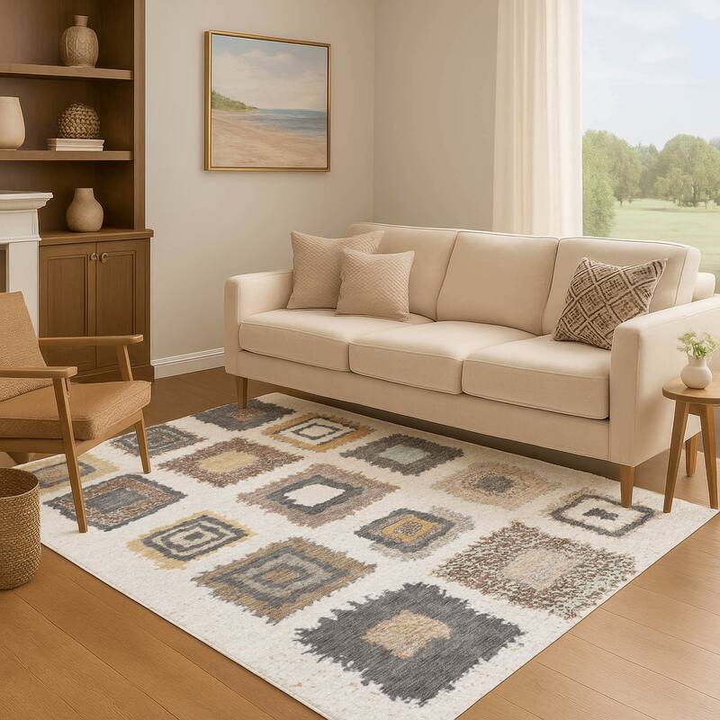 Premium Washable Super Soft Global Diamonds Mayfield Rug