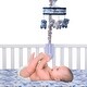 preview thumbnail 3 of 3, Lambs & Ivy Blue Camo/Camouflage Gray Bear Musical Baby Crib Mobile Soother Toy