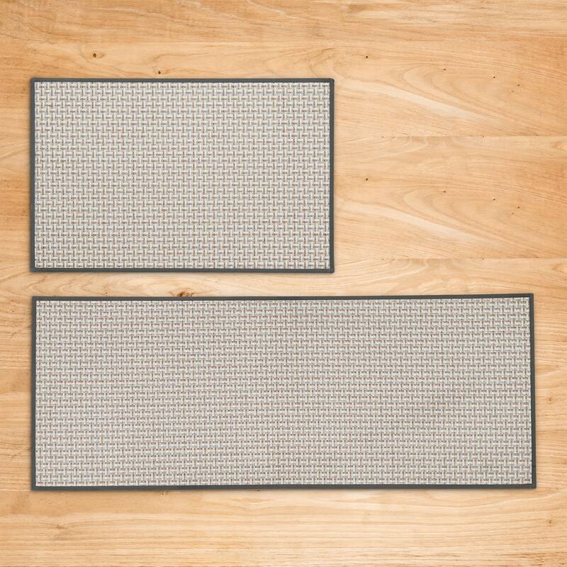 Linery & Co. Machine Washable Slip Resistant Bordered 2 Pack Accent Rugs