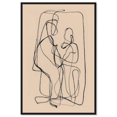 Embrace of Lines II Canvas by Art Remedy