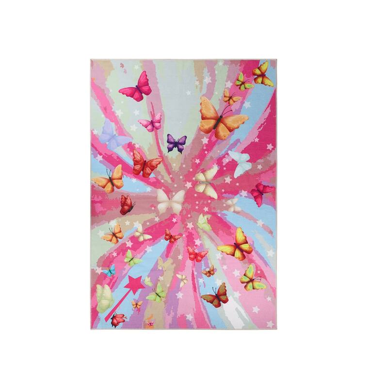 Superior Butterfly Kids Indoor Area Rug