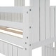 preview thumbnail 8 of 7, White Wood Bunk Bed, Twin Over Full House-shaped Bed with Playhouse Frame, Farmhouse, Ladder, Window, Safety Guardrails