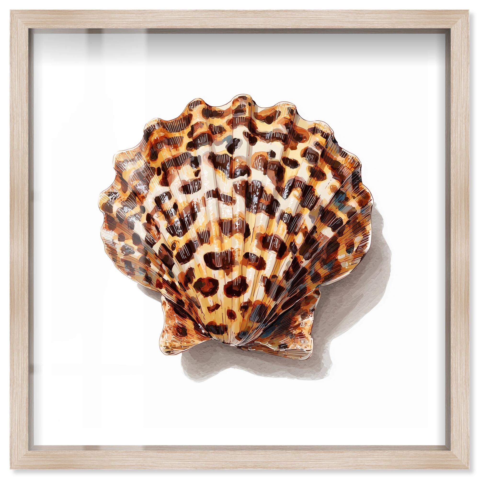 Wild Crest II Glam Wall Art Shadowbox Print by Notoriart