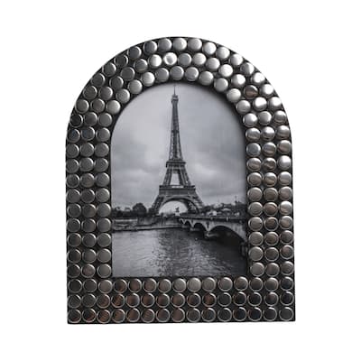 Metal Glass Contemporary Modern Arched Design Picture Frame