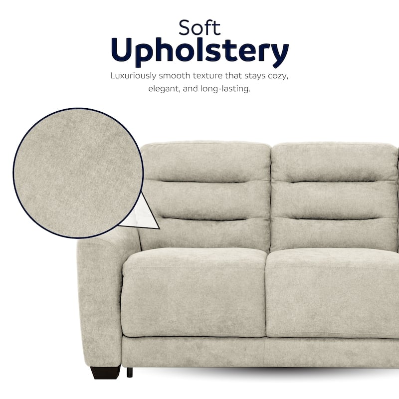 Stearns & Foster® Luca 83 in. Queen Pull Out Sofa Bed with 8 in. Hybrid Mattress