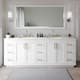 Option White / Giotto Quartz Top / Brushed Gold Hardware