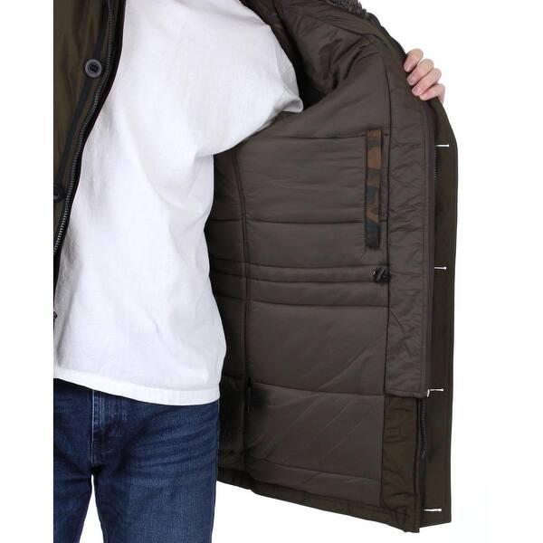 Shop Weatherproof Men S Water Resistant Faux Fur Oxford Anorak