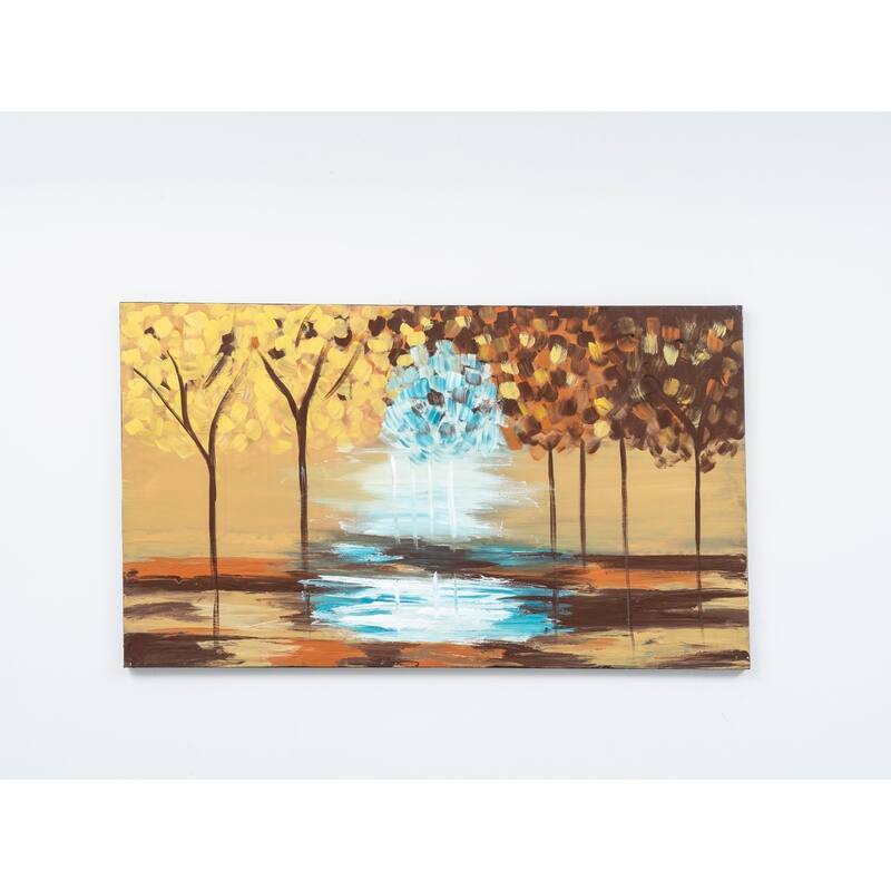 Wandela Wall Canvas Paintings 47'' x 27'' - Yellow
