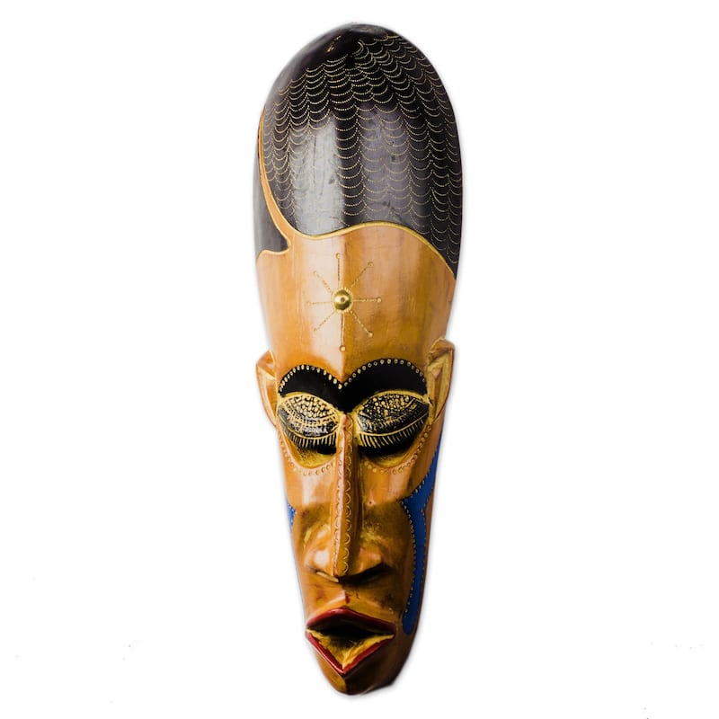 Novica Handmade Gods Greatness African Wood Mask