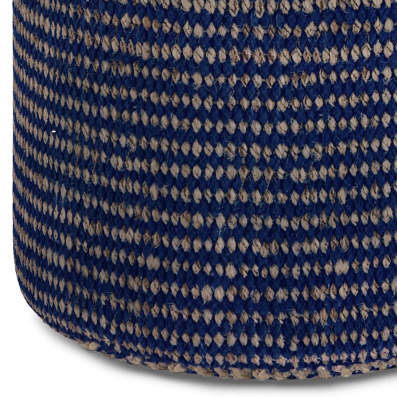 WYNDENHALL Jordi Boho Round Braided Pouf