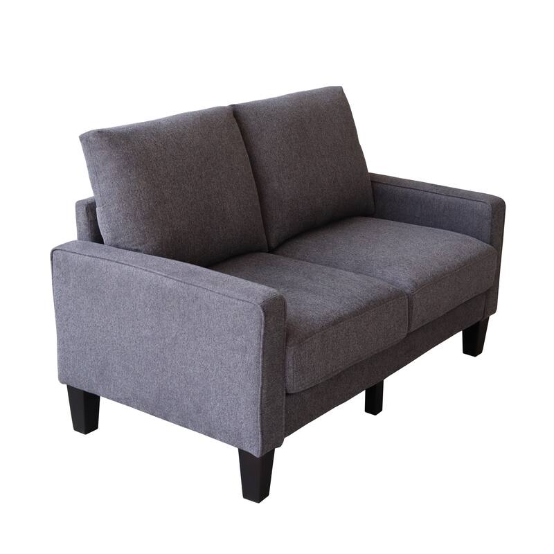 Modern Loveseat Sofa Comfortable Upholstered Thick Cushion Sofa with 6