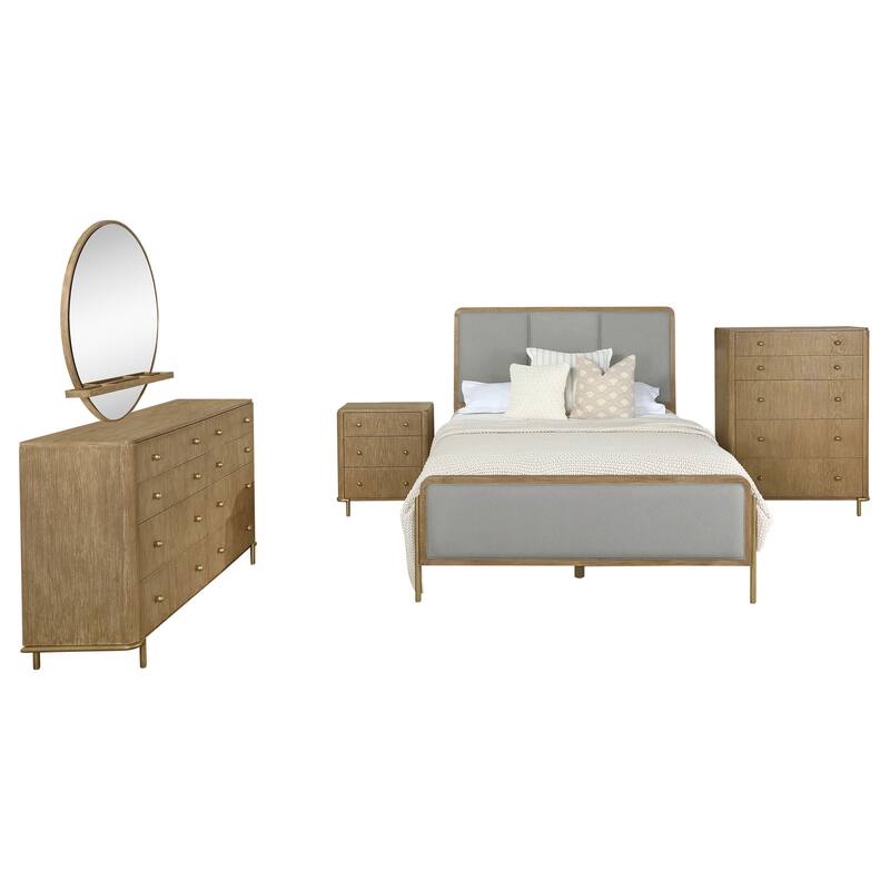 Arini 5-Piece Upholstered Panel Bedroom Set