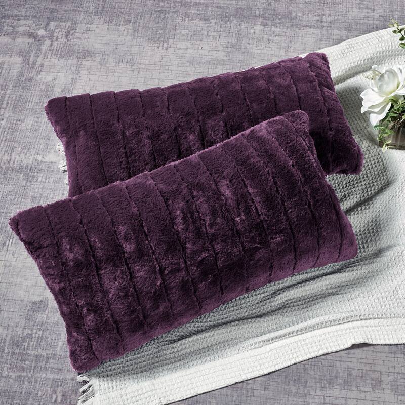 Decorative Supermink Solid Throw Pillow Covers Set of 2, NO INSERT