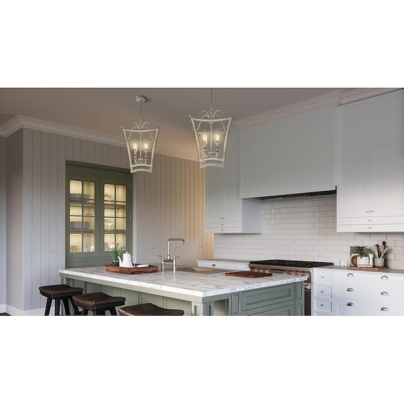 Summerford 4-Light Pendant in Antique White