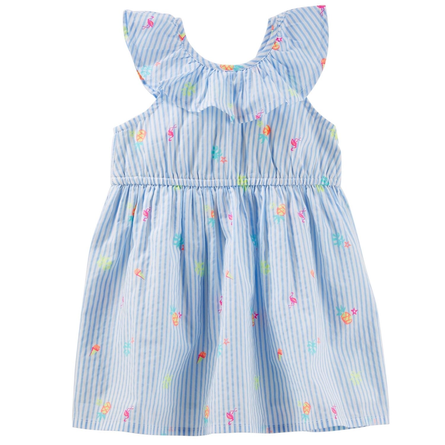 Shop Oshkosh B Gosh Baby Girls Bow Back Ruffle Dress 6 9 Months