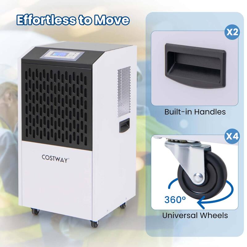 Costway 250-Pint Commercial Dehumidifier with Drain Hose 8,500 Sq. ft - See Details