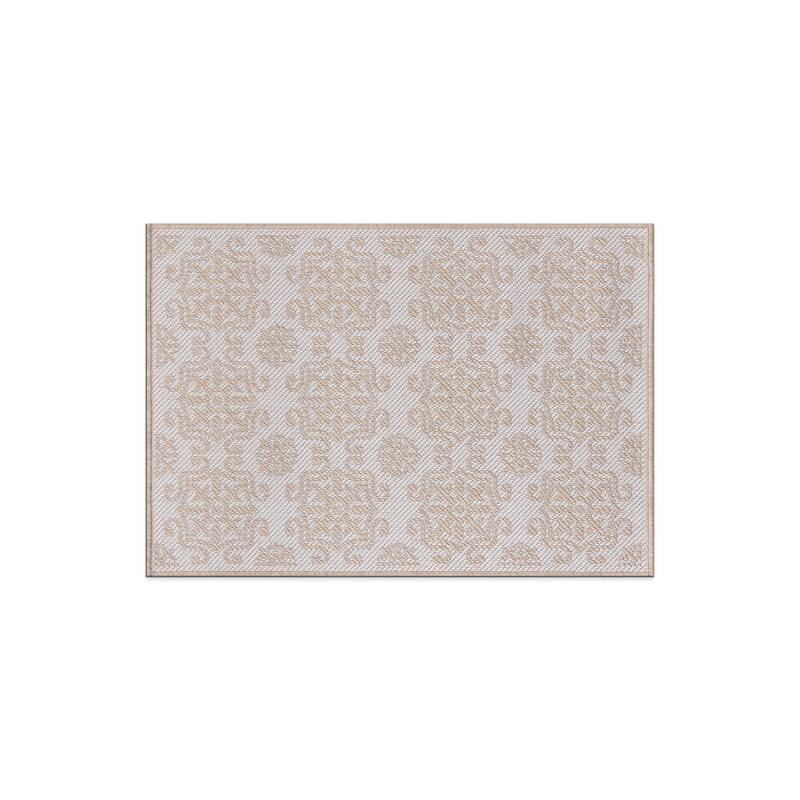 World Rug Gallery Transitional Geometric Textured Flat Weave Indoor/Outdoor Area Rug