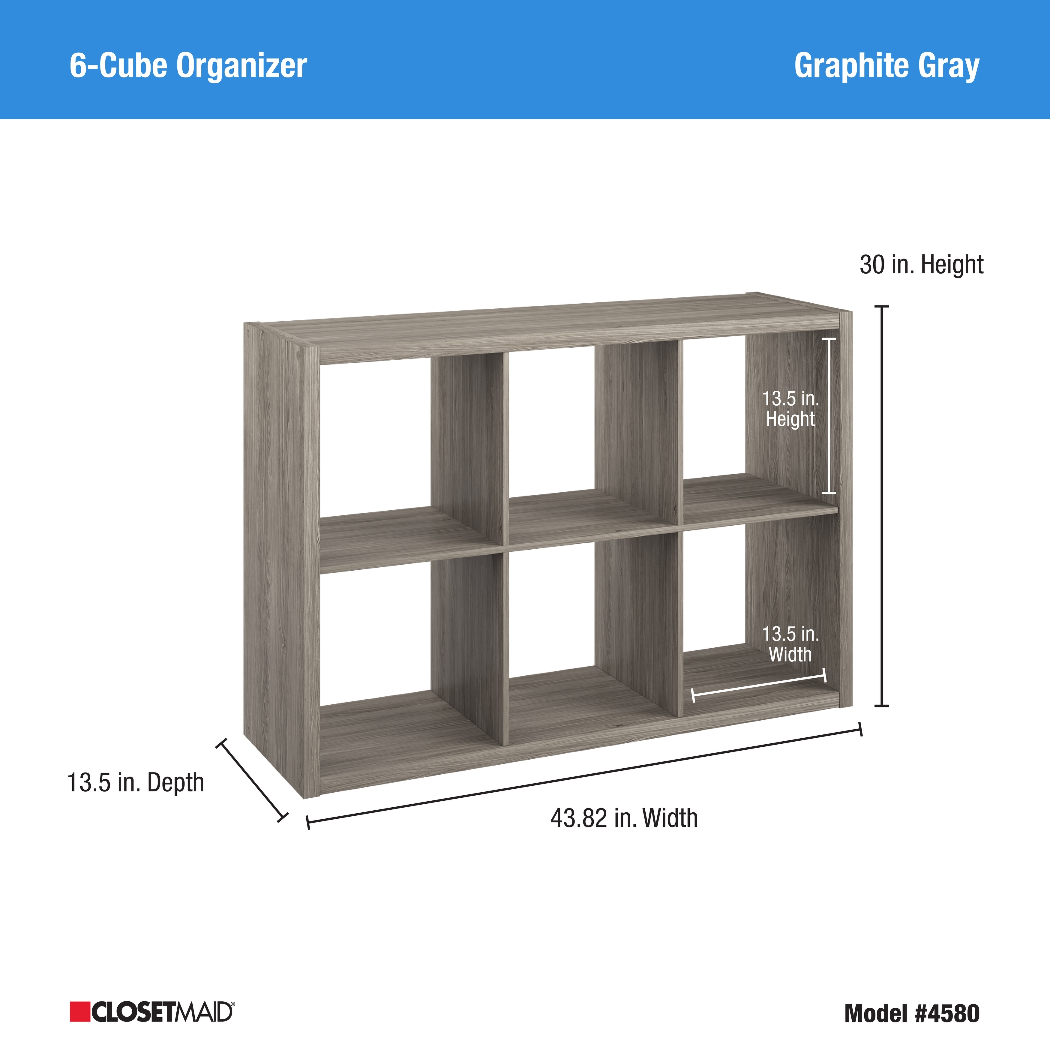 Clearance! 6 Cube Storage Shelf Closet Organizer 3-Tier Cube