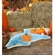 preview thumbnail 4 of 4, DolliBu Super Soft Large Dolphin Stuffed Animal with Pumpkin Decor - 18 inches