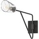preview thumbnail 1 of 2, Maxim 26261SS Keppe 11" Tall Swing Arm Wall Sconce Dark Bronze