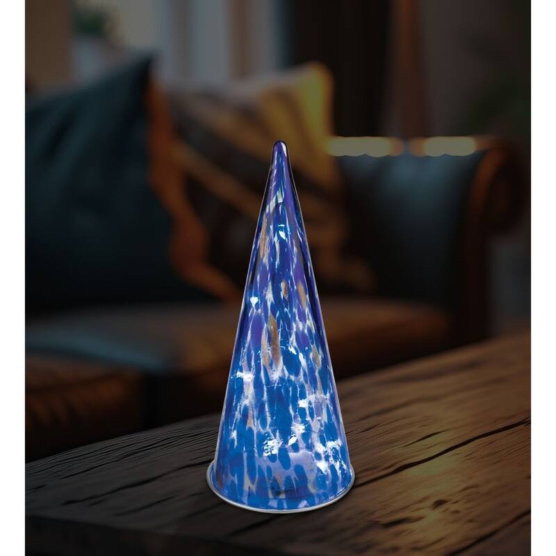 Murano Angel LED Decor 13" - Indigo
