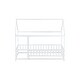 preview thumbnail 13 of 127, Wood Toddler House Bed with Roof Frame and Safety Guardrails Montessori Floor Bed without Slats No Door Houseshaped Platform Bed