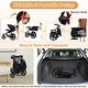 preview thumbnail 16 of 17, Babyjoy Jogging Stroller Foldable Jogger with Adjustable Canopy - See Details