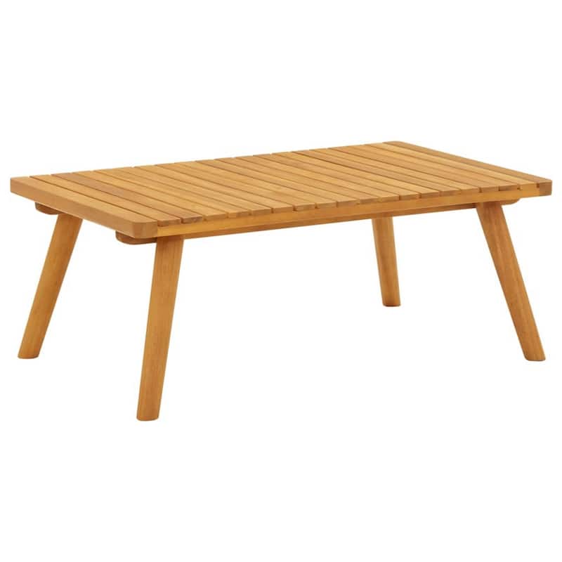 Roma 7pc Outdoor Modular Corner Sofa Set, Coffee Table, Acacia Wood